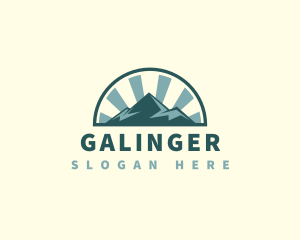 Trekking - Alpine Mountain Trekking logo design