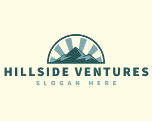 Hillside - Alpine Mountain Trekking logo design