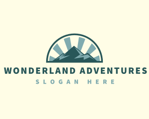 Alpine Mountain Trekking logo design