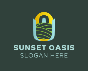 Sunset Barn Farm logo design