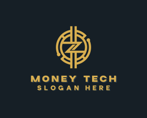 Fintech - Blockchain Fintech Currency logo design