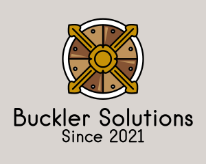 Buckler - Viking Armor Shield logo design