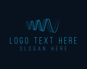 Stream - Sound Wave Audio logo design
