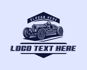 Driving - Classic Car Motorsports logo design