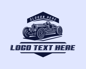 Vintage - Retro Car Motorsports logo design