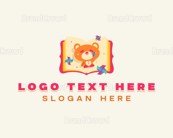 Teddy Book Storytelling Logo