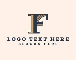 Letter F - Elegant Professional Company logo design