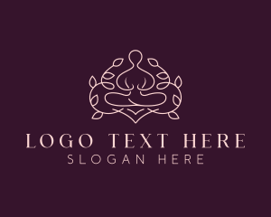 Yoga Symbol - Holistic Yoga Meditation logo design