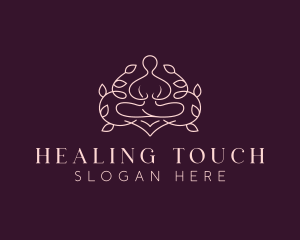 Holistic Yoga Meditation logo design