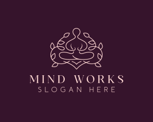 Holistic Yoga Meditation logo design