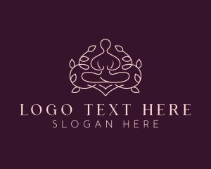 Healing - Holistic Yoga Meditation logo design