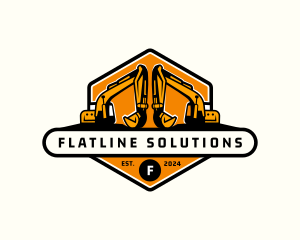 Industrial Backhoe Digger logo design