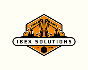 Industrial Backhoe Digger logo design