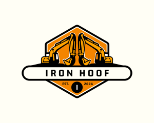 Industrial Backhoe Digger logo design