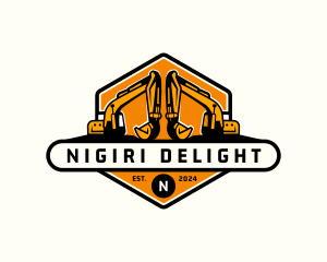 Industrial Backhoe Digger logo design