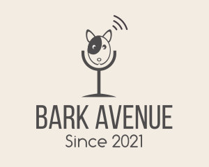 Bark - Grey Dog Podcast logo design