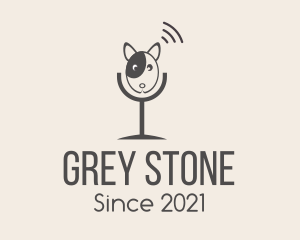 Grey - Grey Dog Podcast logo design