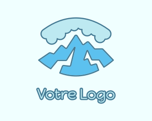 Himalayas - Cloudy Mountain Adventure logo design