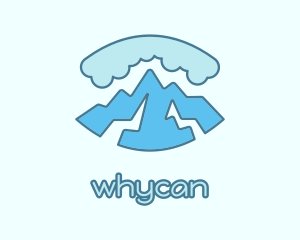 Adventure - Cloudy Mountain Adventure logo design