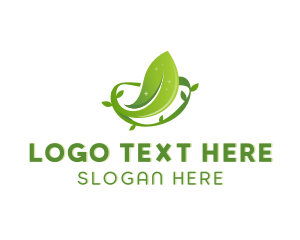 Eco - Leaves Botanical Garden logo design