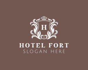 Wedding Hotel Crown logo design