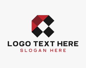 Technology - Digital Letter X logo design