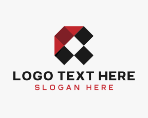 Digital Letter X  Logo