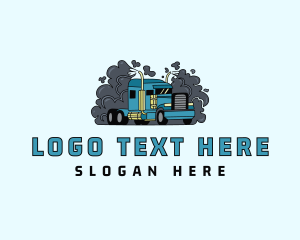Trailer - Transport Forwarding Truck logo design