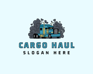 Transport Forwarding Truck logo design