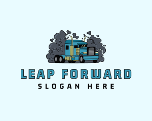 Transport Forwarding Truck logo design