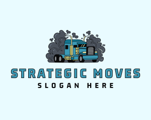 Transport Forwarding Truck logo design