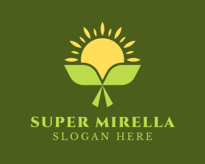 Vegan - Natural Leaf Farming logo design