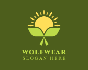 Sunrise - Natural Leaf Farming logo design