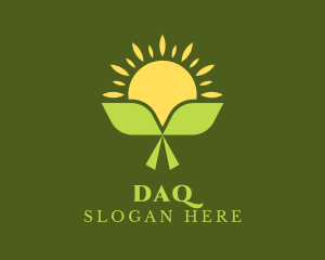 Green Sun - Natural Leaf Farming logo design