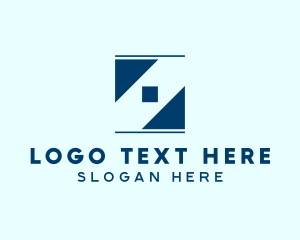 Triangle - Square Frame Letter Z logo design