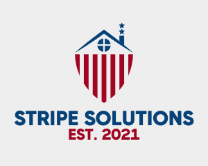 Patriotic House Chimney logo design