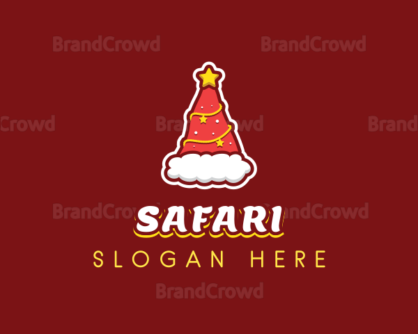 Christmas Holiday Hat Logo