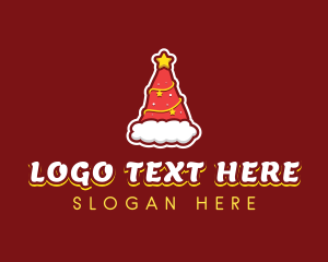 Santa Claus - Christmas Holiday Hat logo design