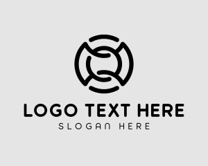 Financial - Circle Loop Letter O logo design