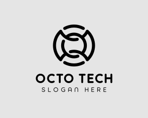 Circle Loop Letter O logo design