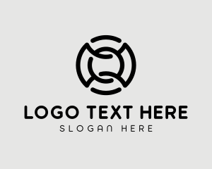 Circle Loop Letter O logo design