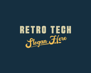 Simple Retro Industry logo design