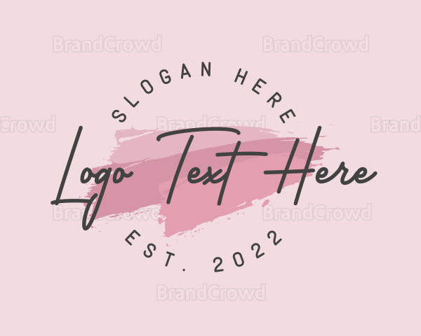 Classy Makeup Wordmark Logo