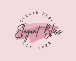 Elegant - Classy Makeup Wordmark logo design