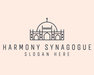 Synagogue - Mosque Islamic Landmark logo design