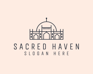 Mosque Islamic Landmark logo design