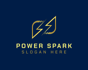 Lightning Bolt Charge logo design