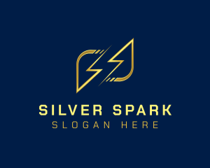 Lightning Bolt Charge logo design