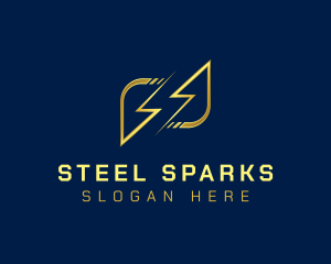 Lightning Bolt Charge logo design