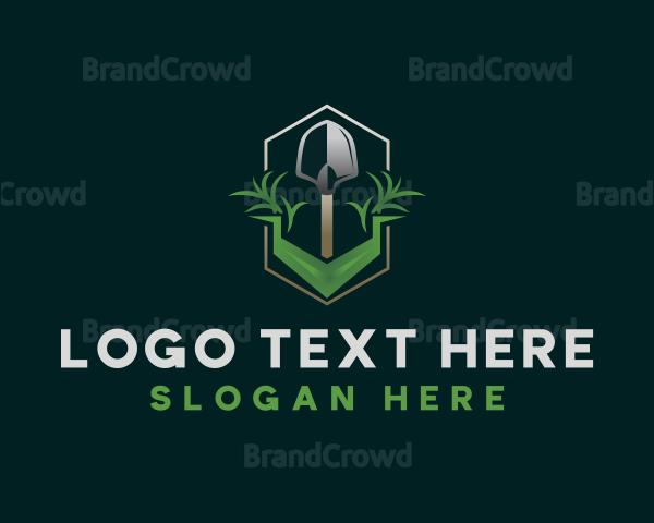 Gardening Shovel Tool Logo